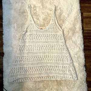 White Hollister tank top size XS.
